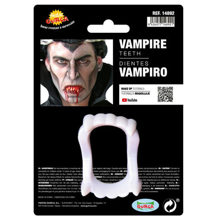 Dientes de vampiro de Halloween