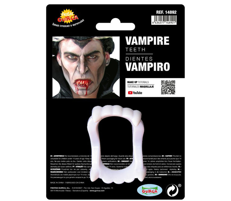 Dientes de vampiro de Halloween