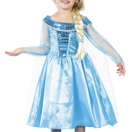 Vestido Princesa Infantil Elsa 3/4 años