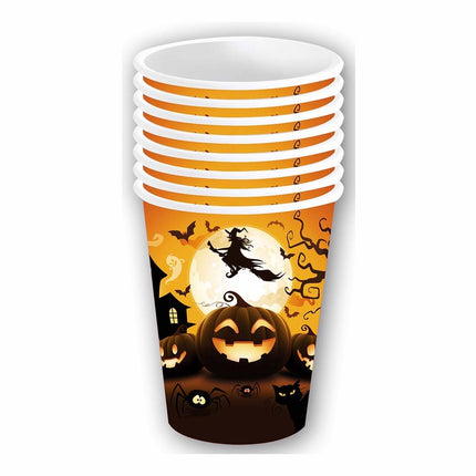 Vasos de Halloween Calabaza 240ml 6uds.