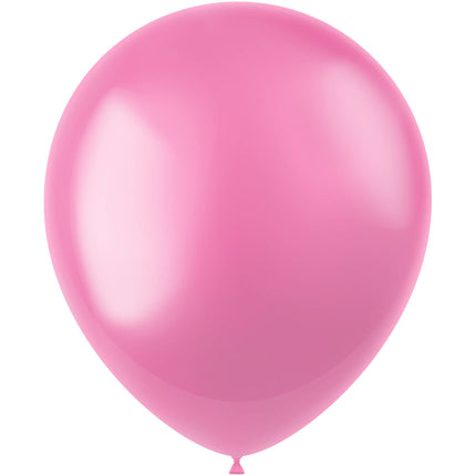 Globos Rosa Chicle Metalizado 33cm 10pcs