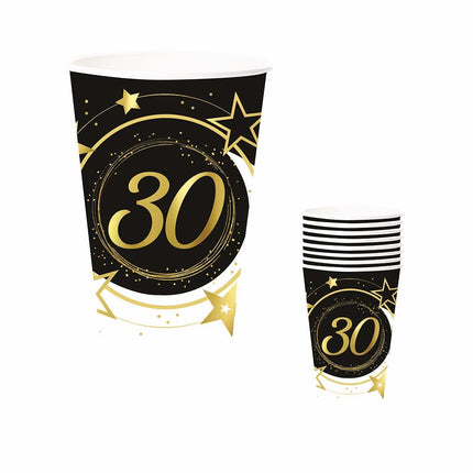 Tazas 30 Años 240ml 6pcs