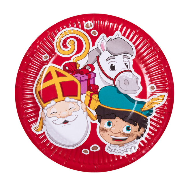 Sinterklaas Platos Papel 18cm 10pcs