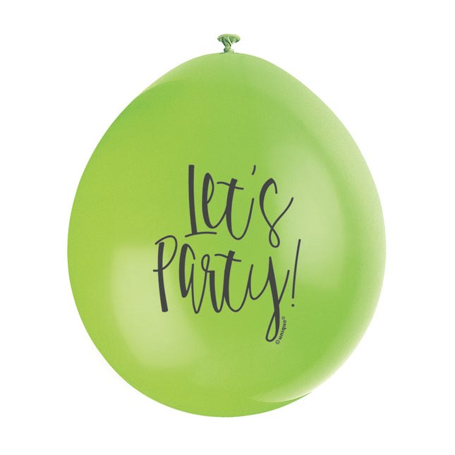 Globos Lets Party 28cm 10pcs