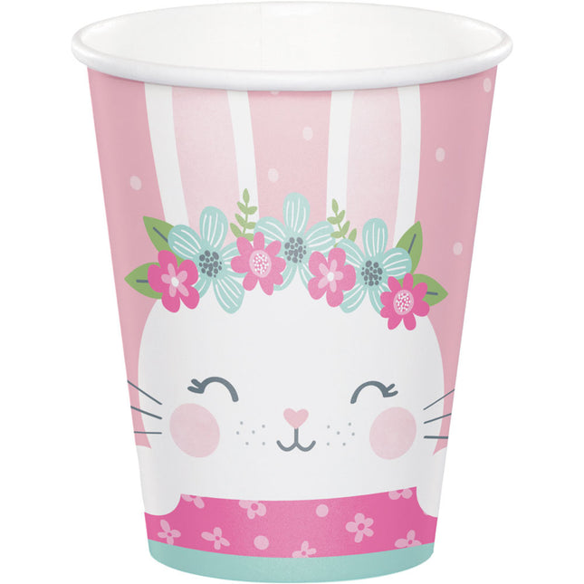 Tazas Conejo 256ml 8ud