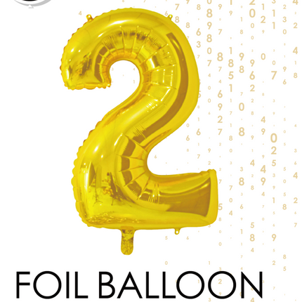 Globo foil Figura 2 Oro 66cm