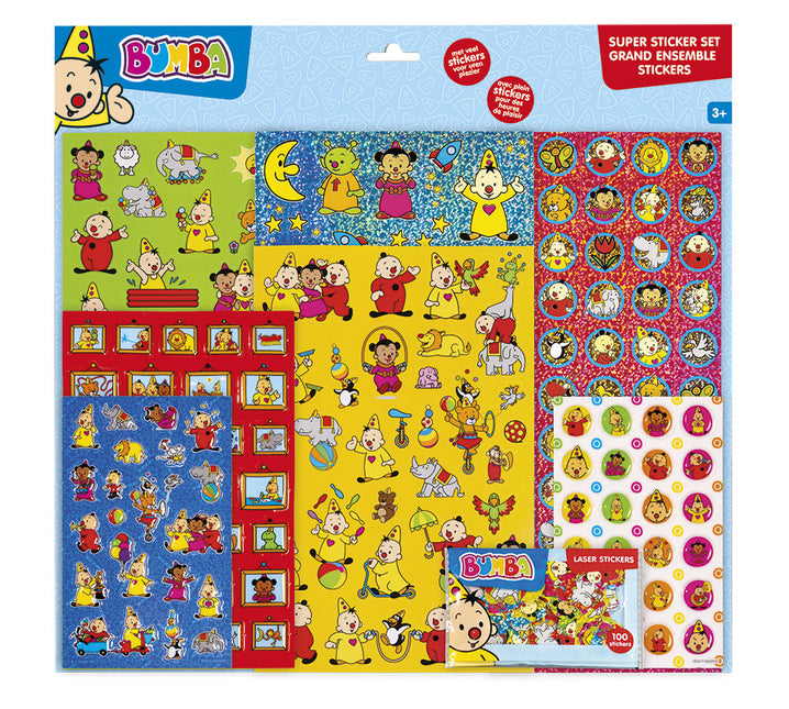 Juego de pegatinas Bumba 12 piezas