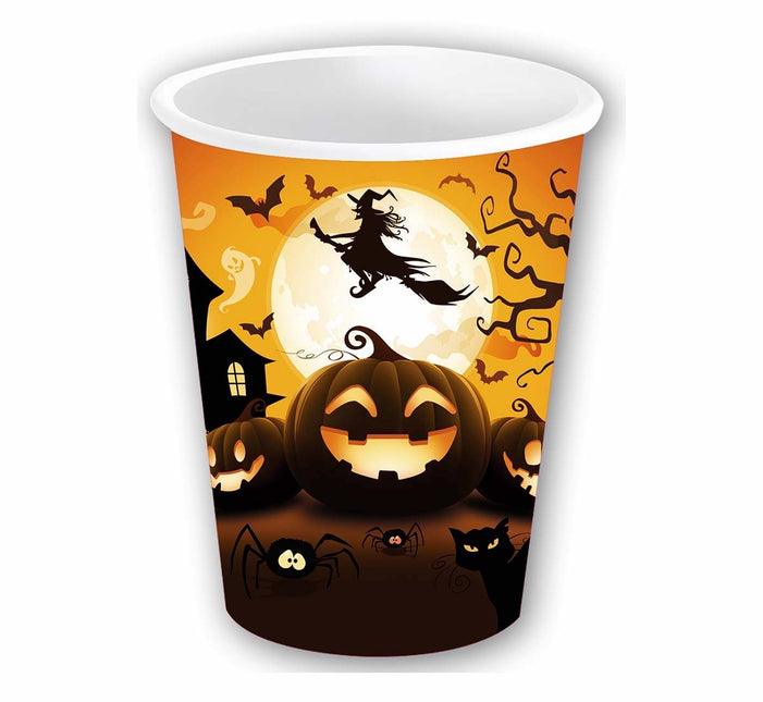 Vasos de Halloween Calabaza 355ml 6uds.