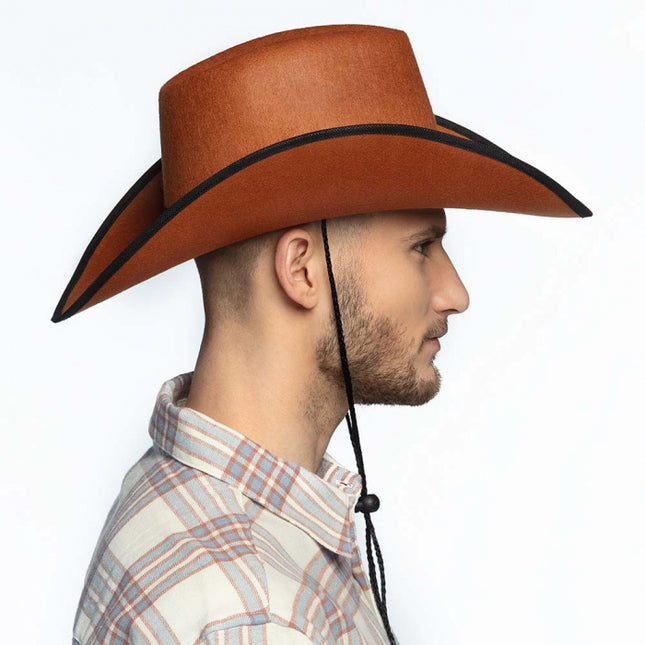 Sombrero de vaquero Marrón 45cm