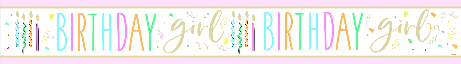 Banner Cumpleaños Niña 2.74m