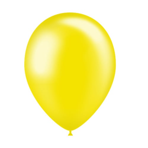 Globos Amarillo Claro Metálicos 25cm 50pcs