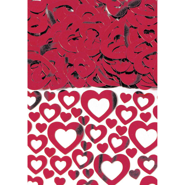 Confeti Corazones Grande Rojo 14g