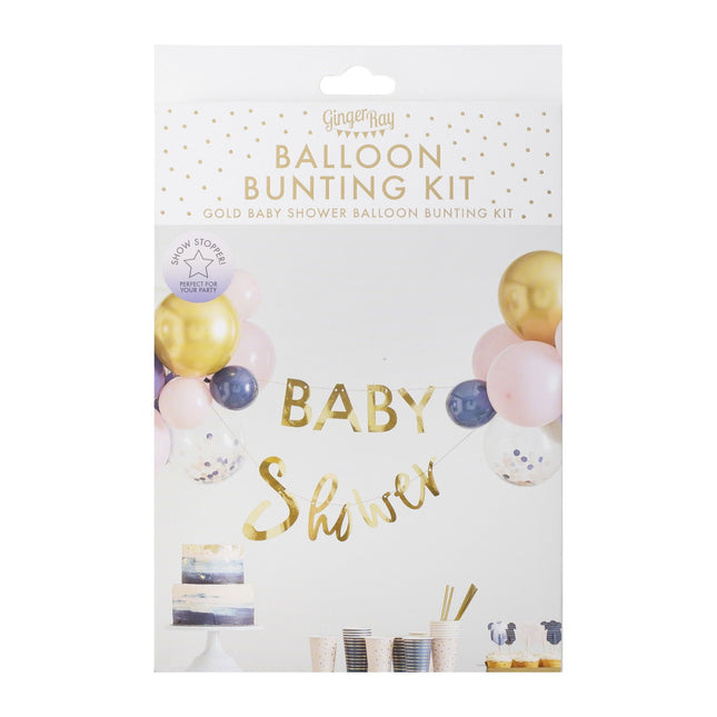 Fular Letra Baby Shower Set 2m