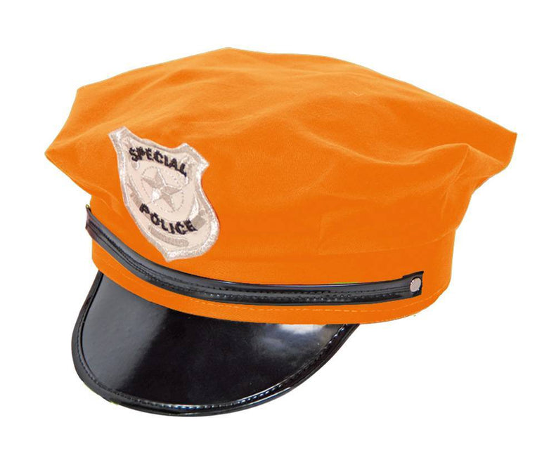 Gorra de policía naranja