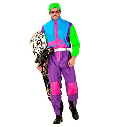 Neón 80s Traje de Esquí Snowboarder