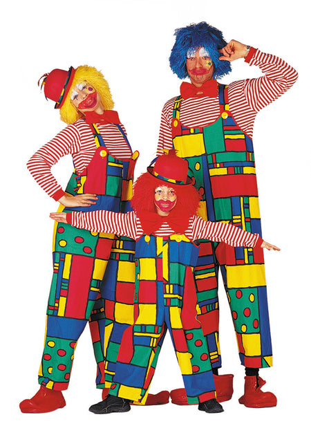 Traje de payaso Mondrian Niño