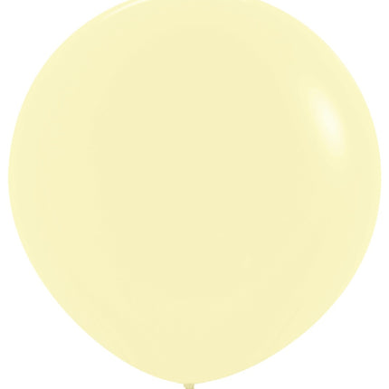 Globos Amarillo Mate Pastel 91cm 10pcs