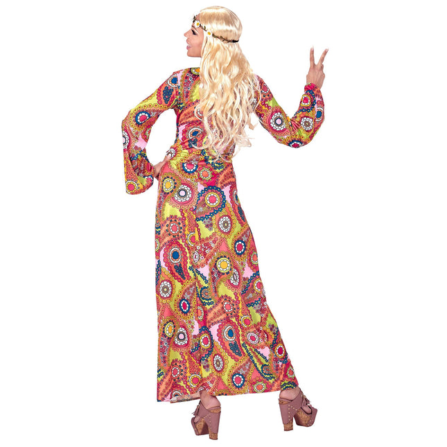 Vestido Hippie 60S Señoras Con Corsé