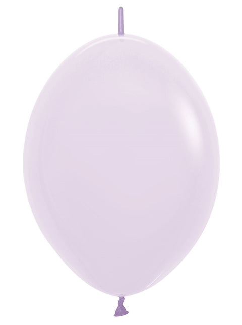 Globos Pastel Mate Lila 30cm 50pcs