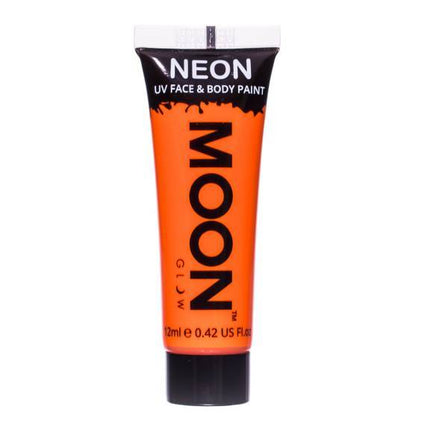 Moon Glow Pintura Facial UV Neón Intenso Naranja Intenso