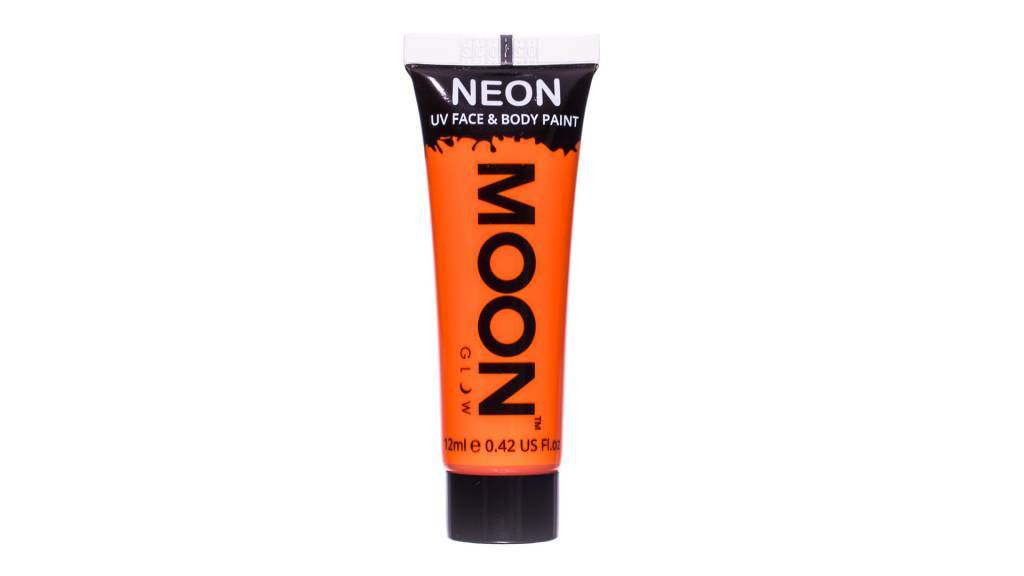 Moon Glow Pintura Facial UV Neón Intenso Naranja Intenso