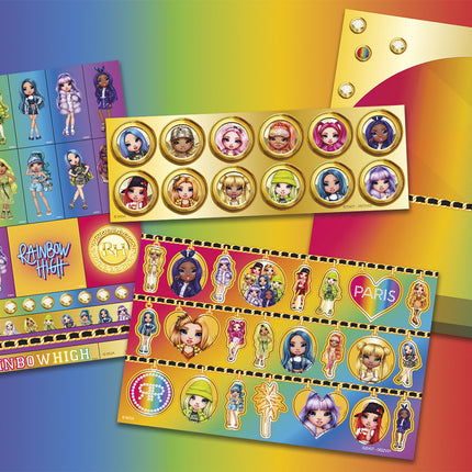 Juego de pegatinas Rainbow High