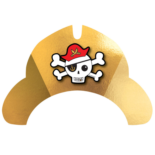 Sombreros de fiesta Piratas 8pcs