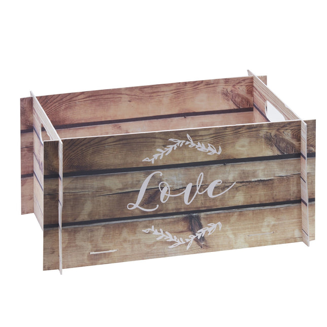 Caja Tarjetas Amor Madera 30cm