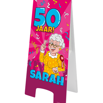 Señal de advertencia Sarah Cartoon 58cm