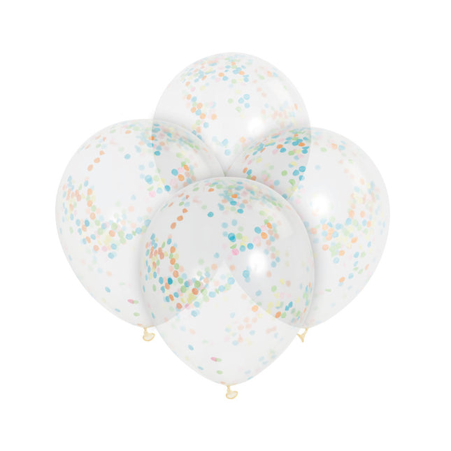 Globos de Confeti de Colores 30.5cm 6pcs