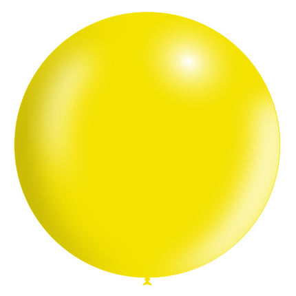 Globo Gigante Amarillo Claro XL Metálico 91cm