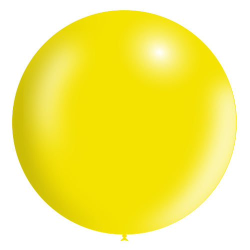 Globo Gigante Amarillo Claro XL Metálico 91cm