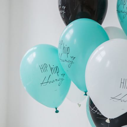 Hip Hip Hooray Globos 30cm 12pcs