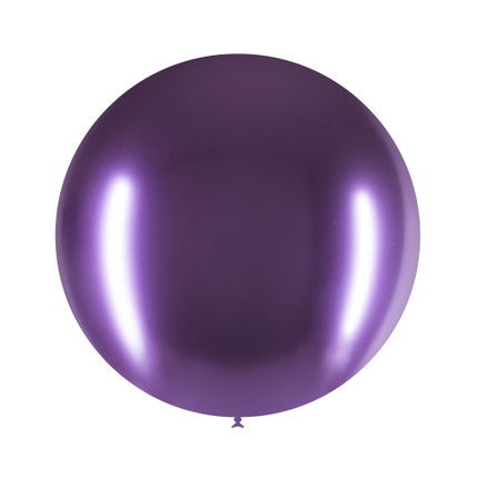 Globo Gigante Morado Cromo 60cm