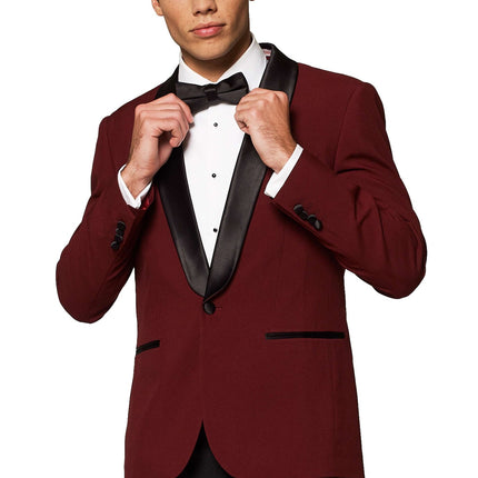 Esmoquin Rojo Burdeos Hombre OppoSuits