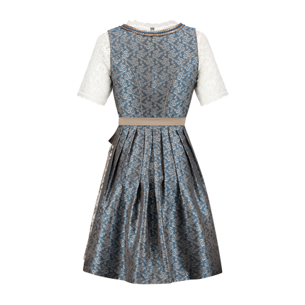 Blanco Azul Vestido Dirndl Oktoberfest Rosa Señoras