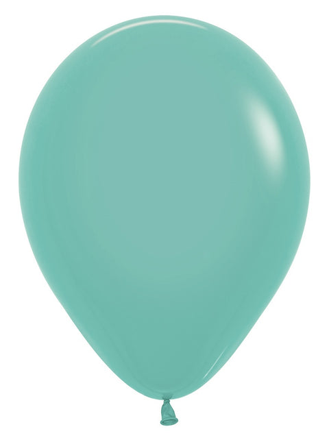 Globos Aquamarina 30cm 12pcs