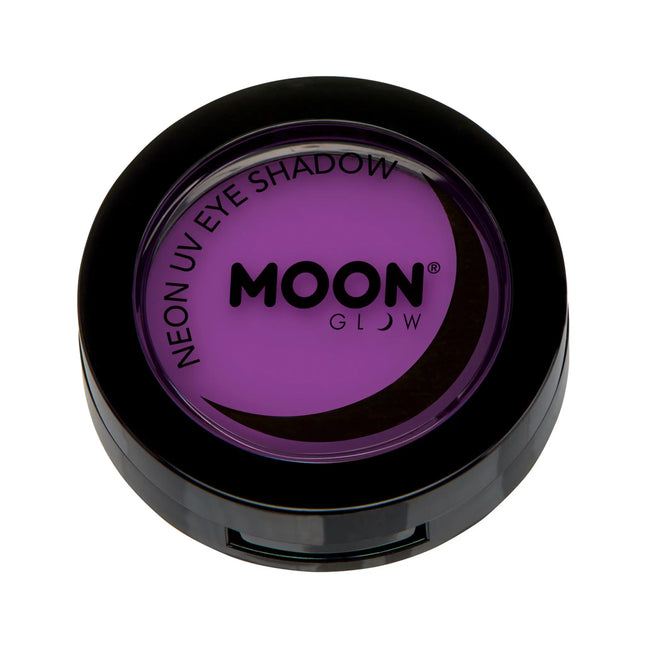 2. Sombra de Ojos Brillo de Luna Neón UV Morado Intenso 3. Sombra de Ojos Brillo de Luna Neón UV Morado Intenso5g