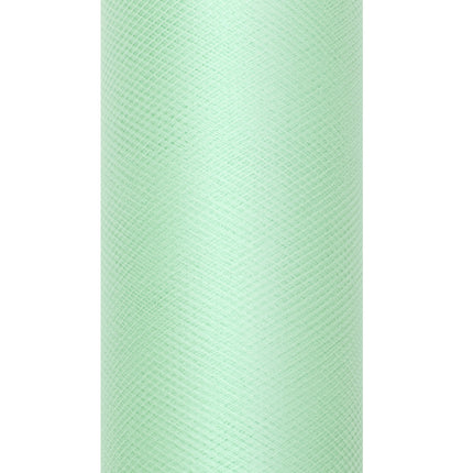 Rollo de Tul verde menta 15cm 9m