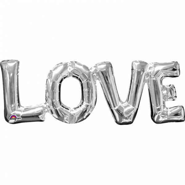 Globo Love Plata 63cm