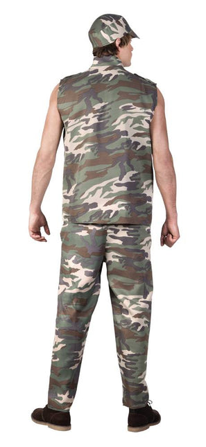 Traje militar hombre verde