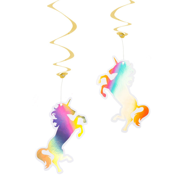 Unicornio Decoración Colgante 85cm 2pcs