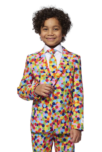 Traje de fiesta confeti niño OppoSuits