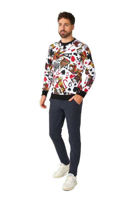 Sudadera de cartas de casino para hombre OppoSuits