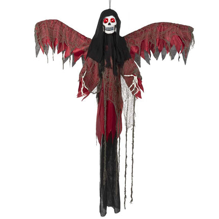 Halloween Esqueleto Volador Rojo 198cm