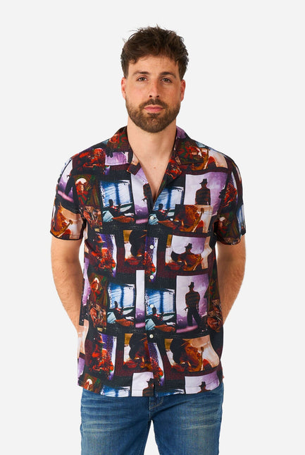 Pesadilla en Elmstreet Camisa Manga Corta Hombre OppoSuits