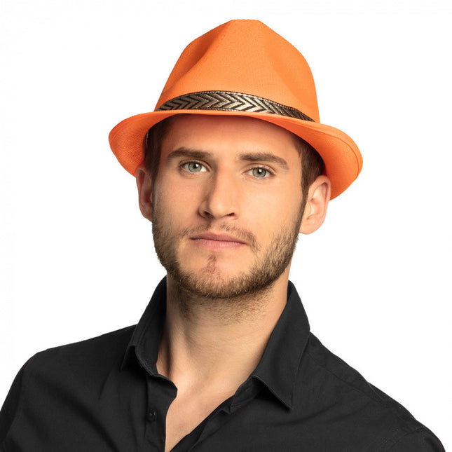 Sombrero Naranja Neón