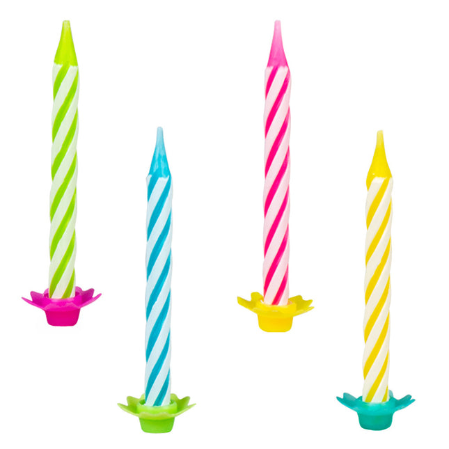 Velas de colores 5cm 24uds