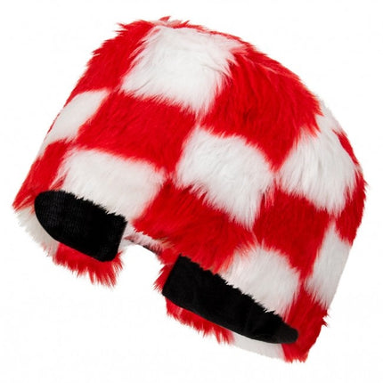 Gorro de piel Rojo Blanco Bloqueado