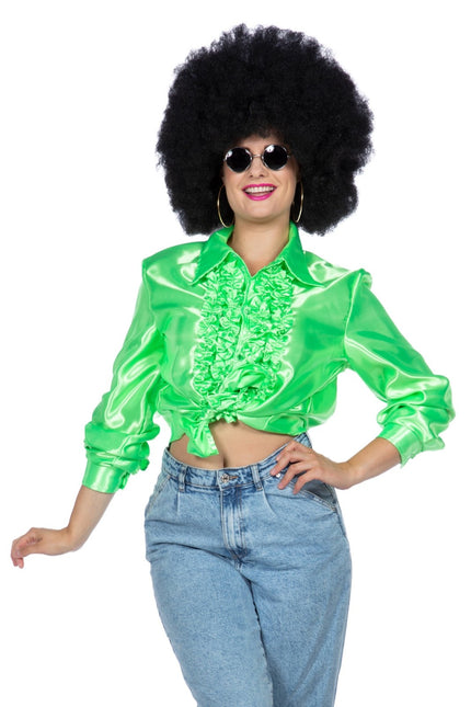 Blusa Disco Volantes Verde